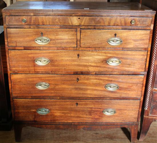 Regency mahogany chest of drawers